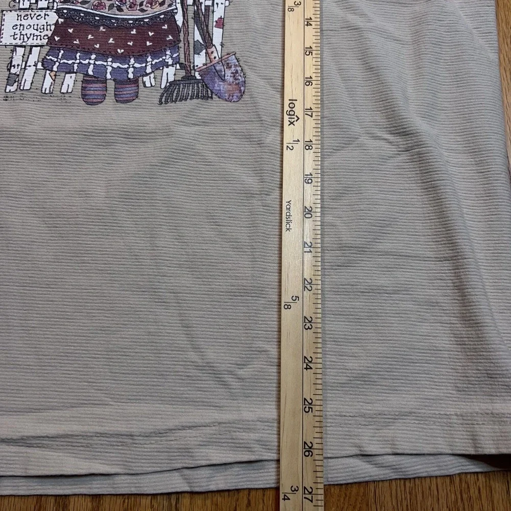 VINTAGE Reed Baxter Men's XL Never Enough Thyme Angel Shirt Country Heartworks‎
